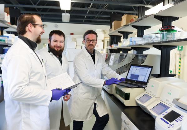 VIU researcher and students